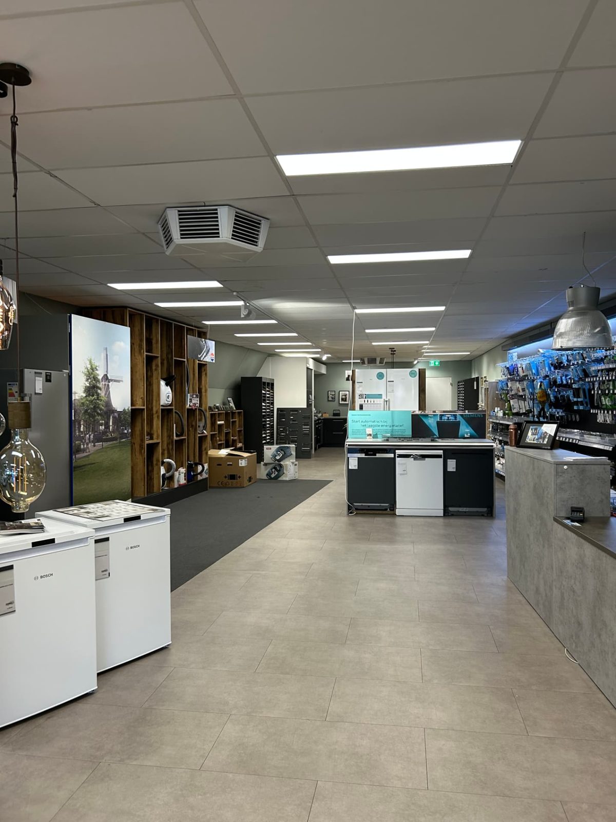 Overzicht van de winkel